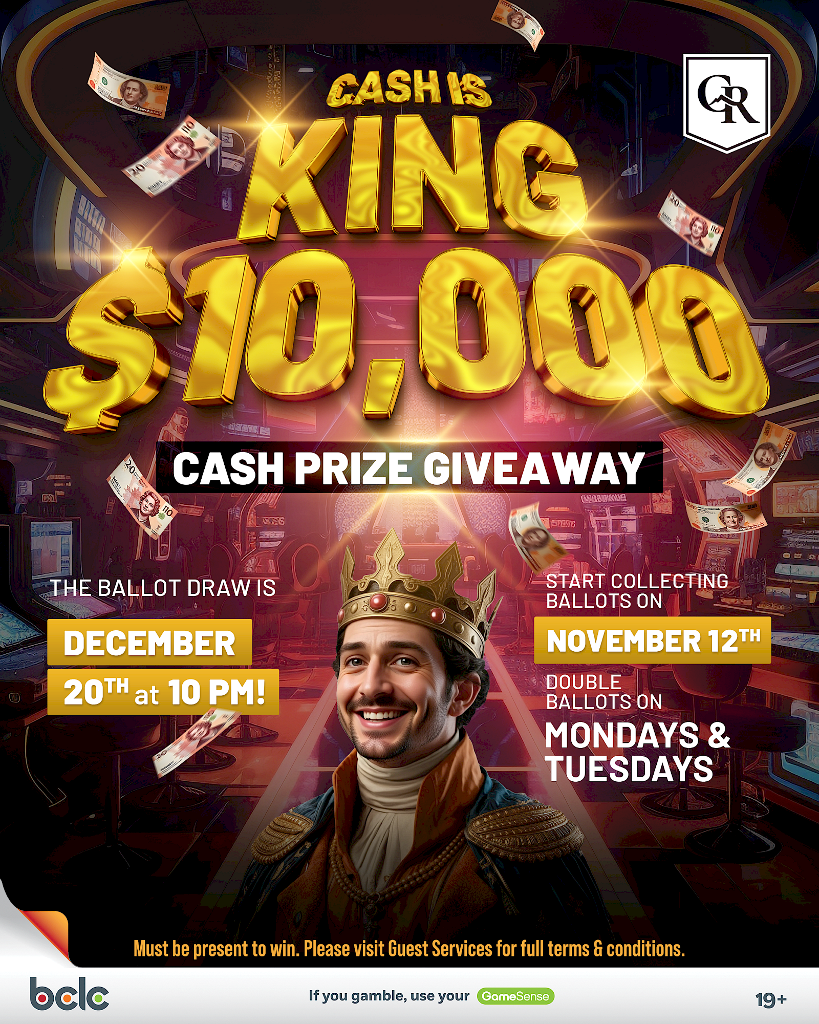 cash giveaway casino cranbrook bc