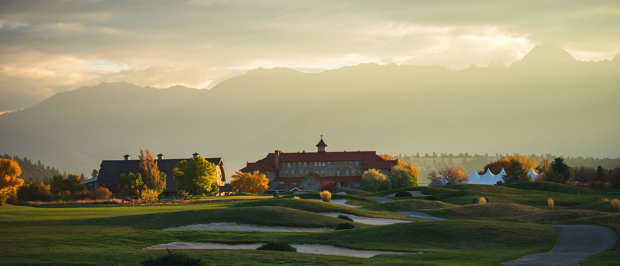 Evening sun on St. Eugene Resort