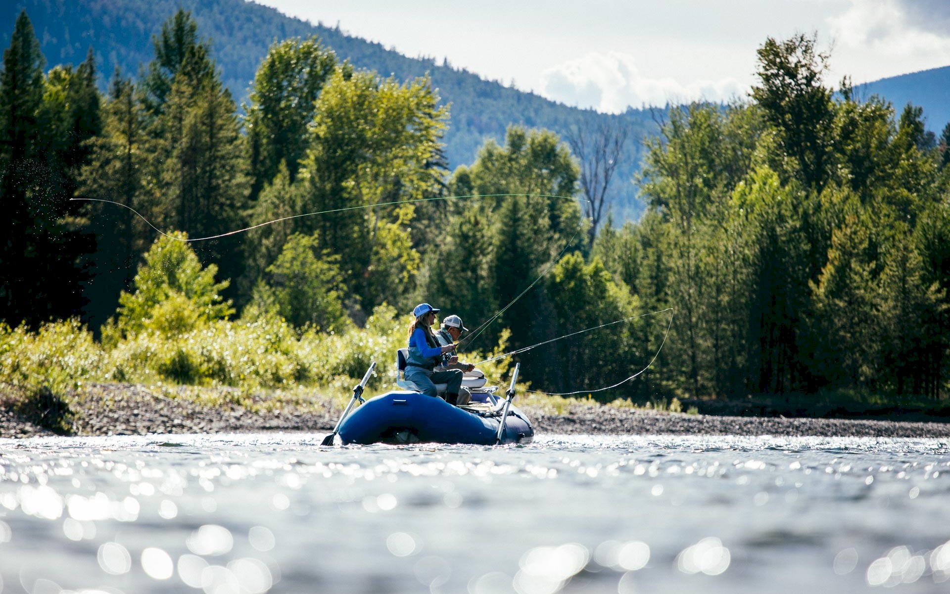 Fly Fishing on the River