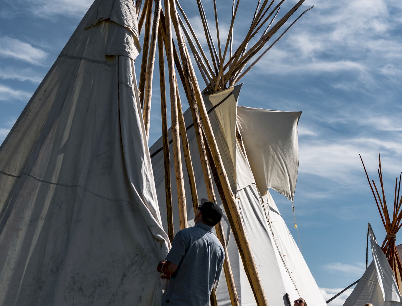 Tipi Raising Team Building Exercise