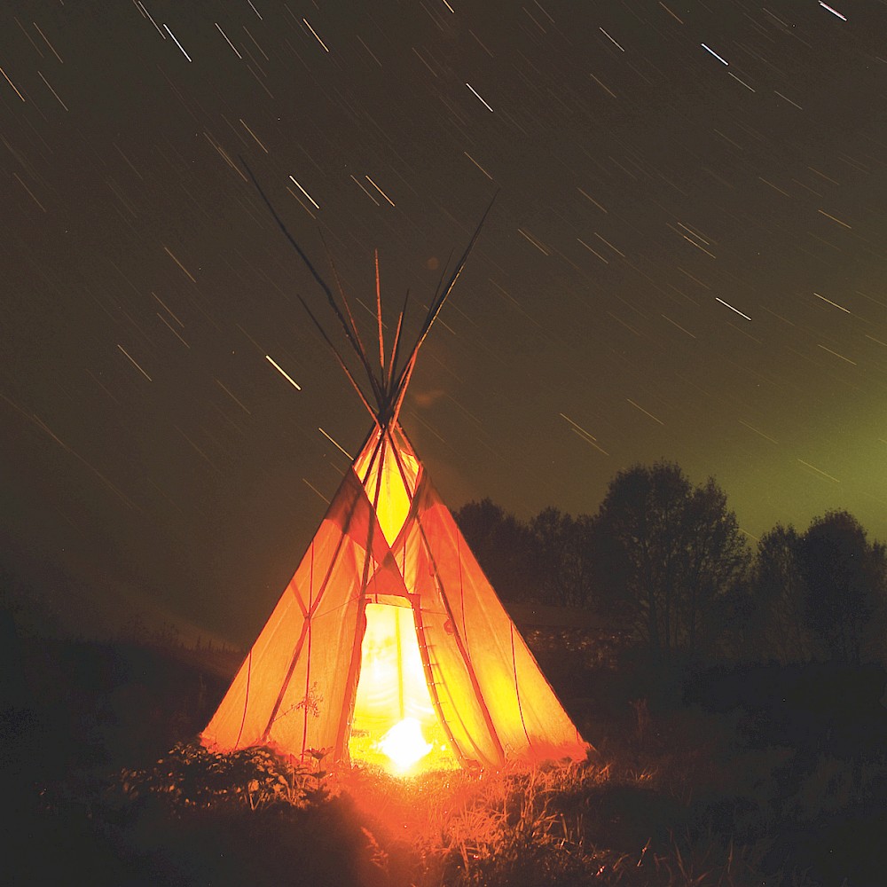 Tipi in the stars